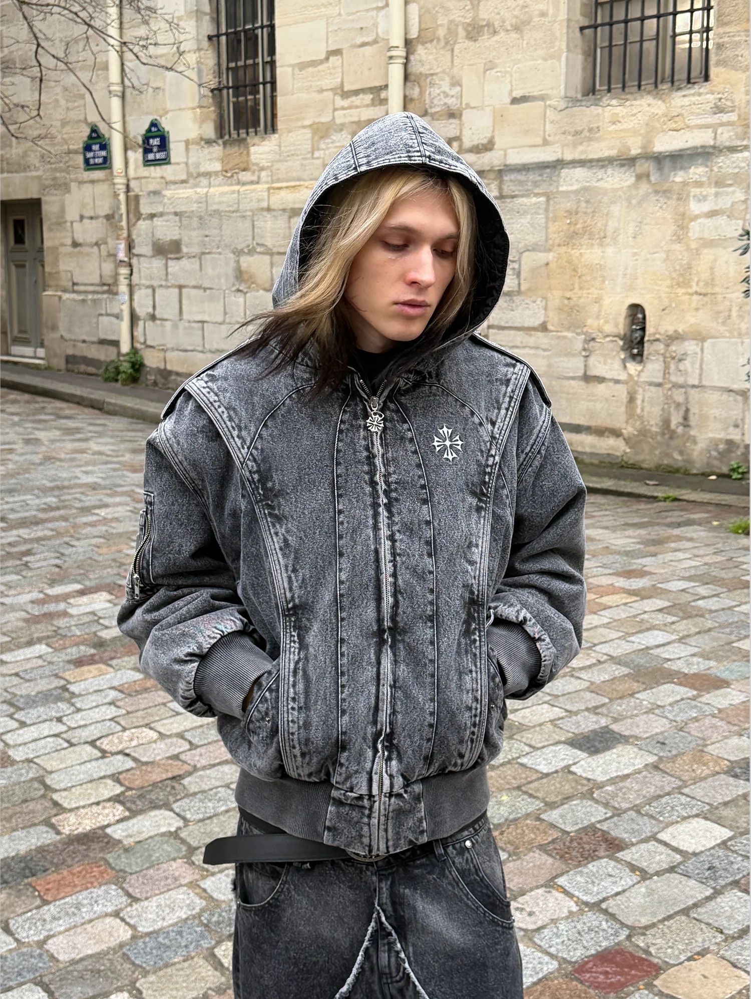Forged Denim Bomber - PRÉCOMMANDE - Image 12
