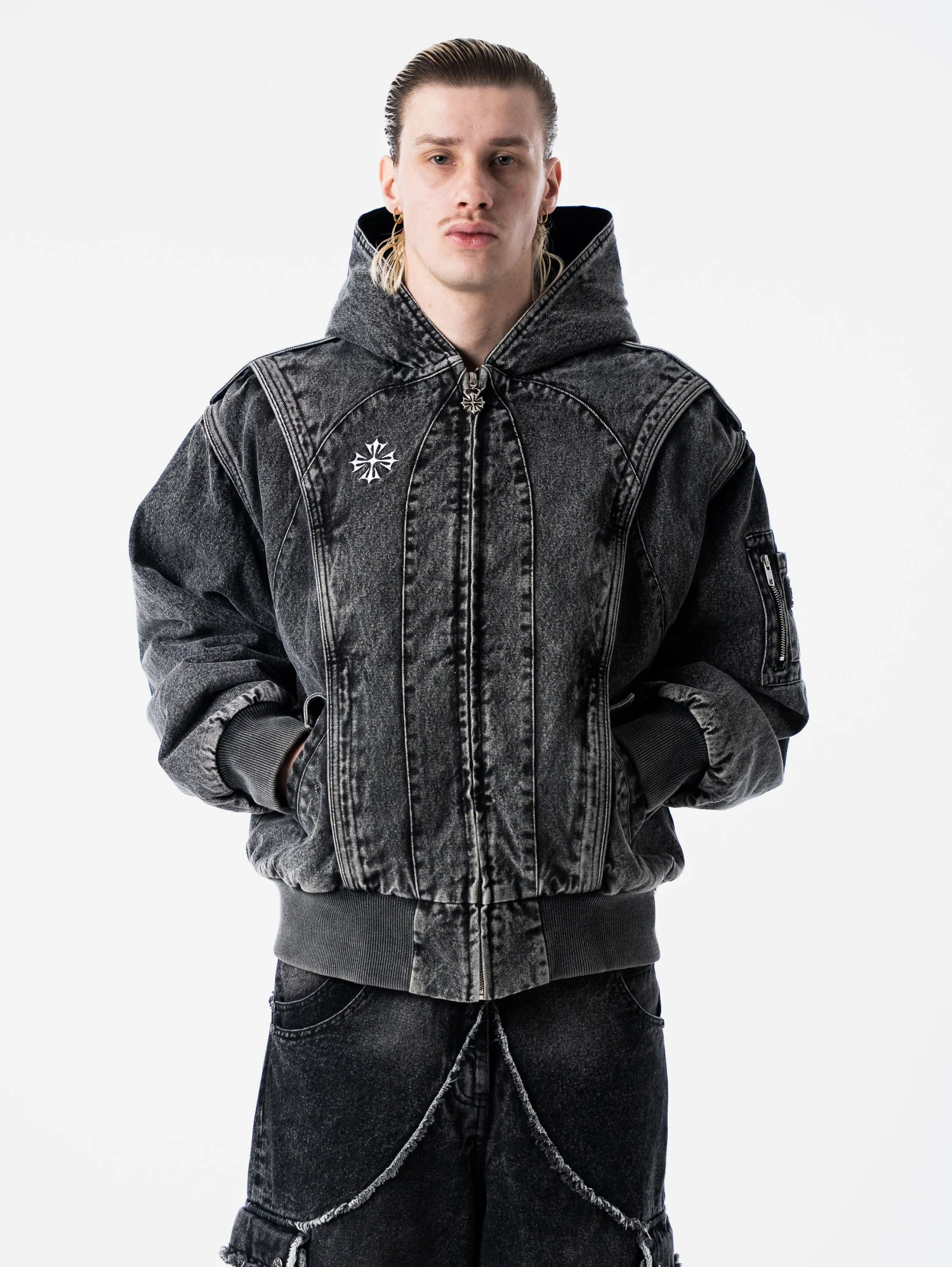 Forged Denim Bomber - PRÉCOMMANDE - Image 3
