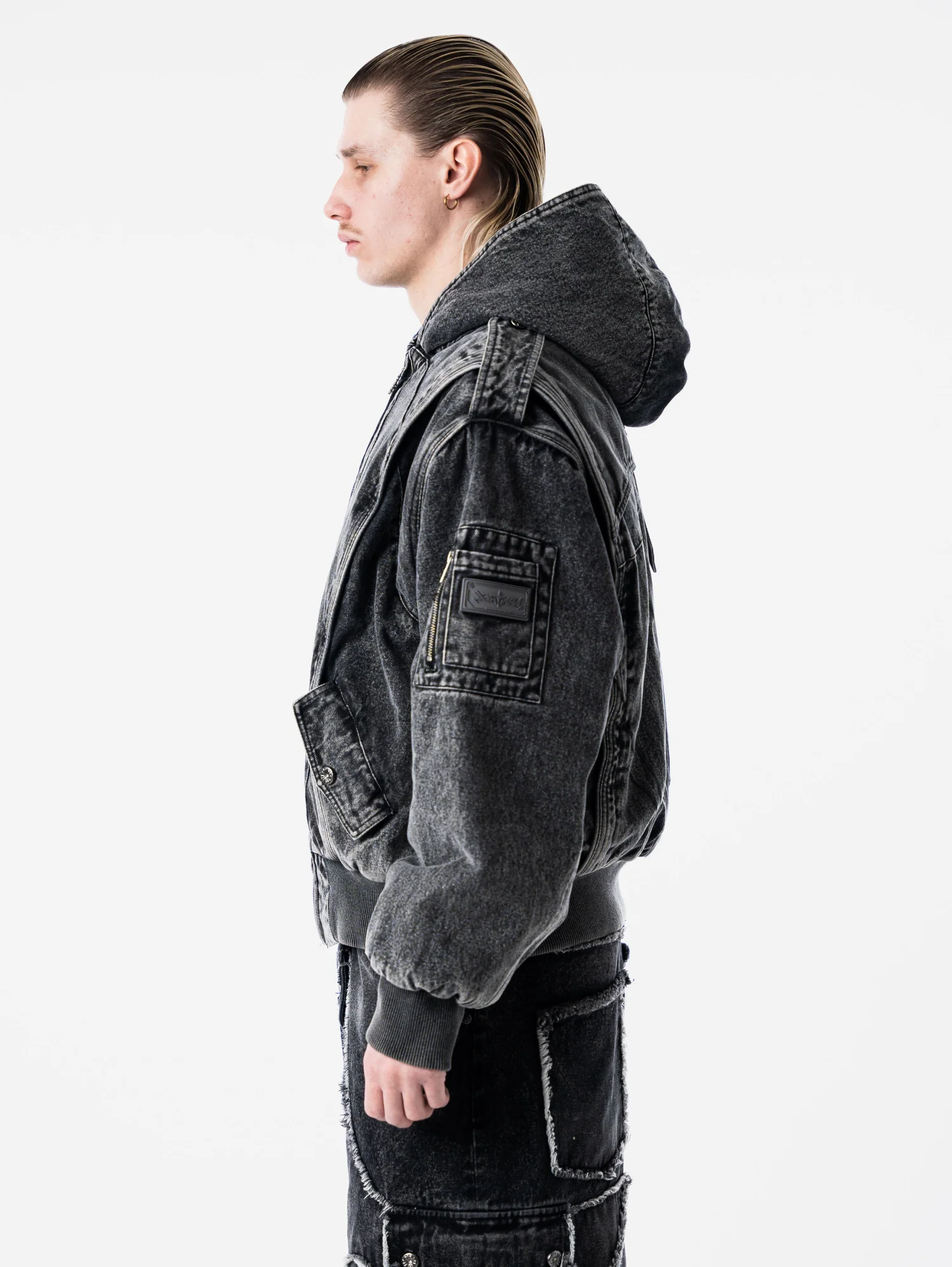 Forged Denim Bomber - PRÉCOMMANDE - Image 4