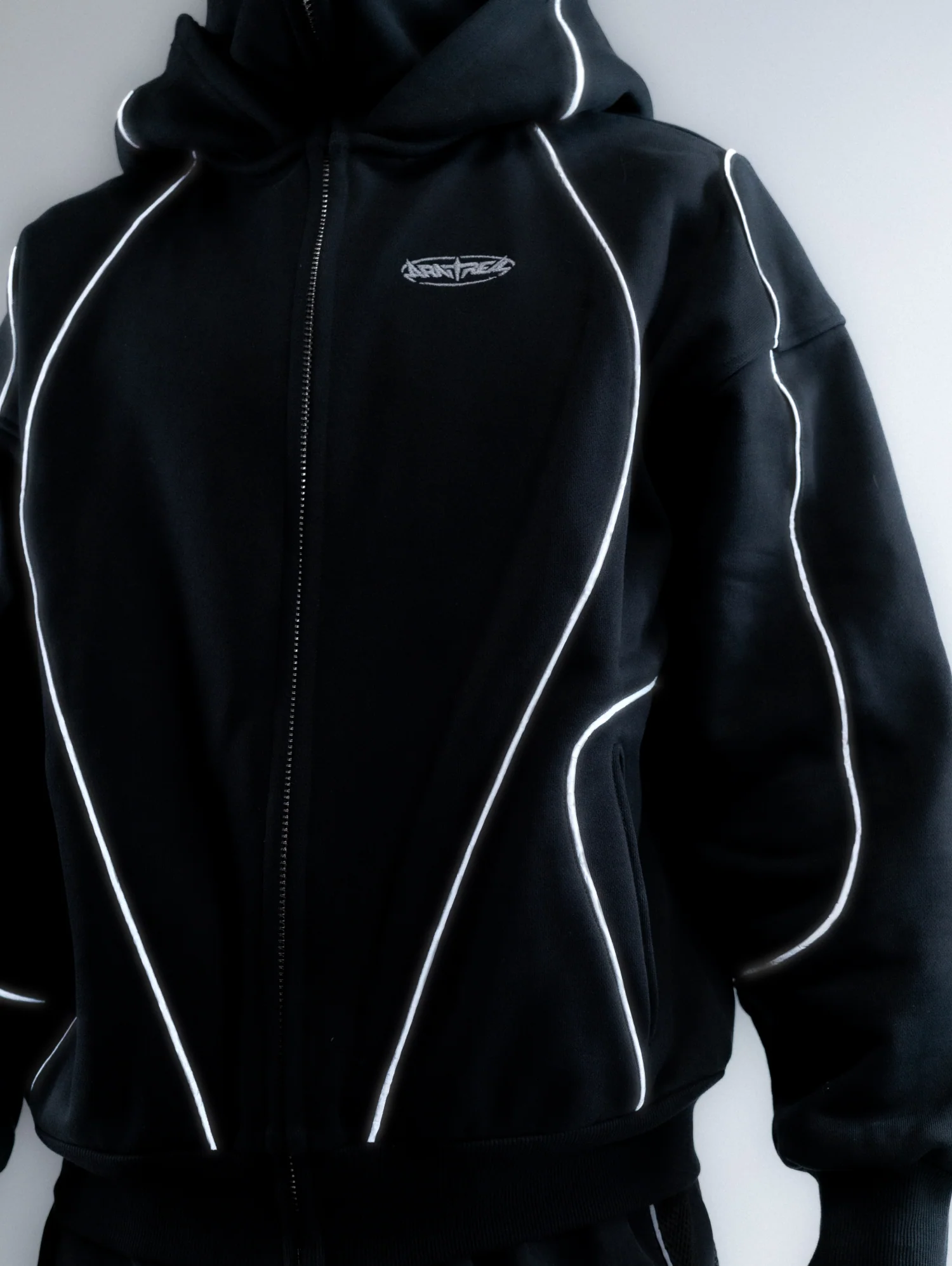 Reflective Phantom Hoodie Black - Image 7