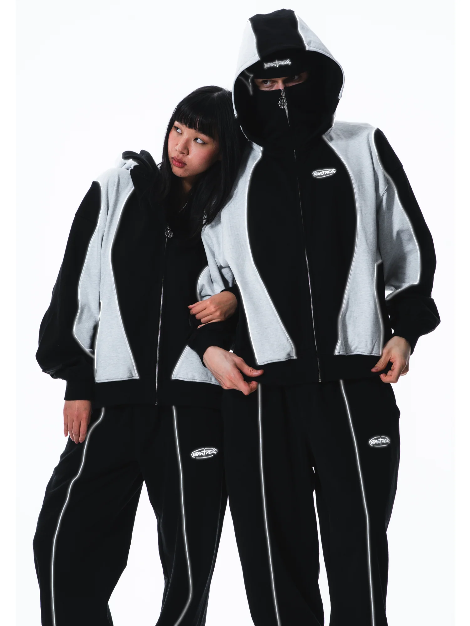 Bicolor Reflective Phantom Hoodie - Image 8