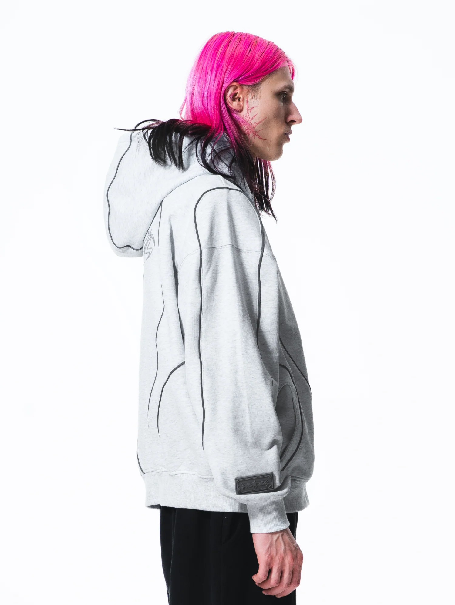 Reflective Phantom Hoodie Grey - Image 12