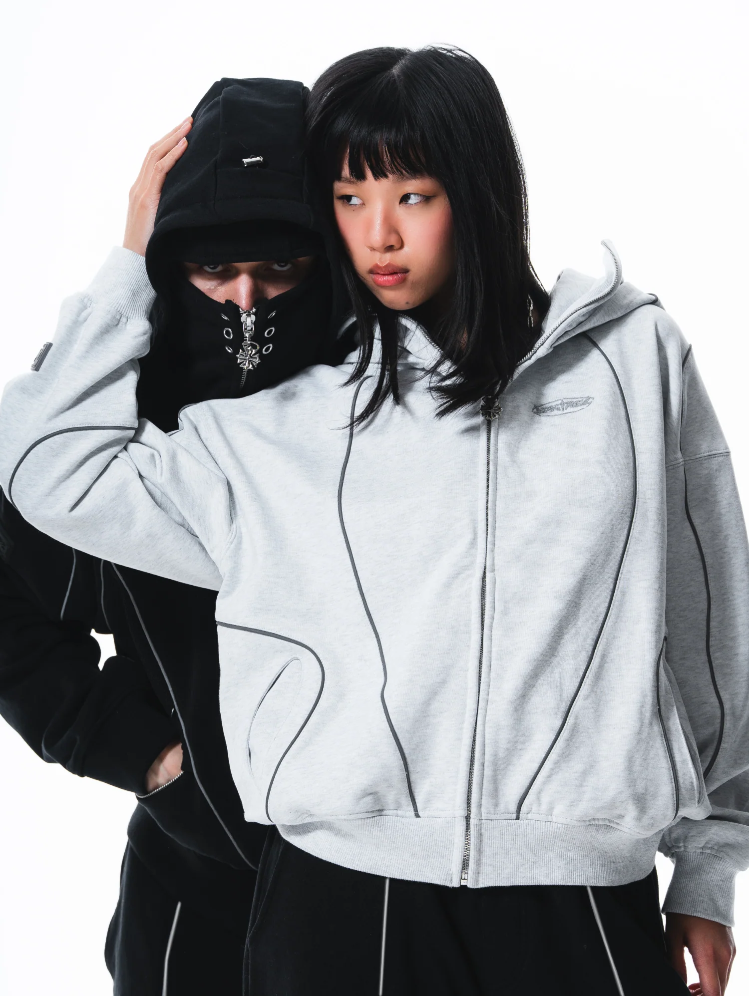 Reflective Phantom Hoodie Grey - Image 4