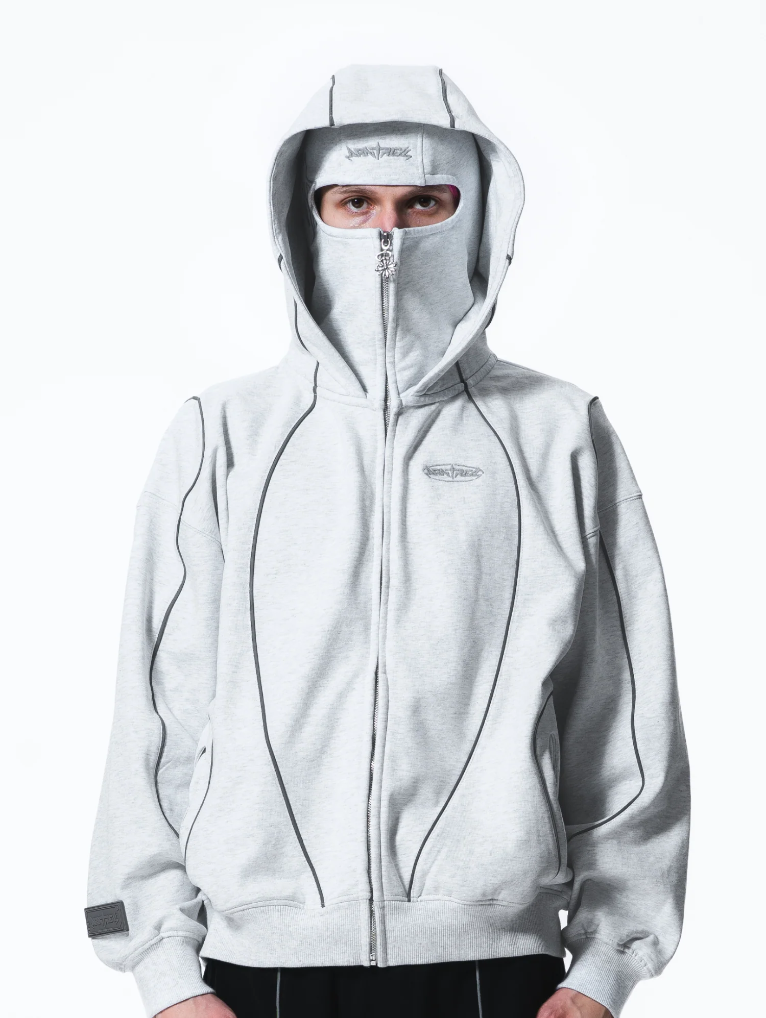 Reflective Phantom Hoodie Grey - Image 6