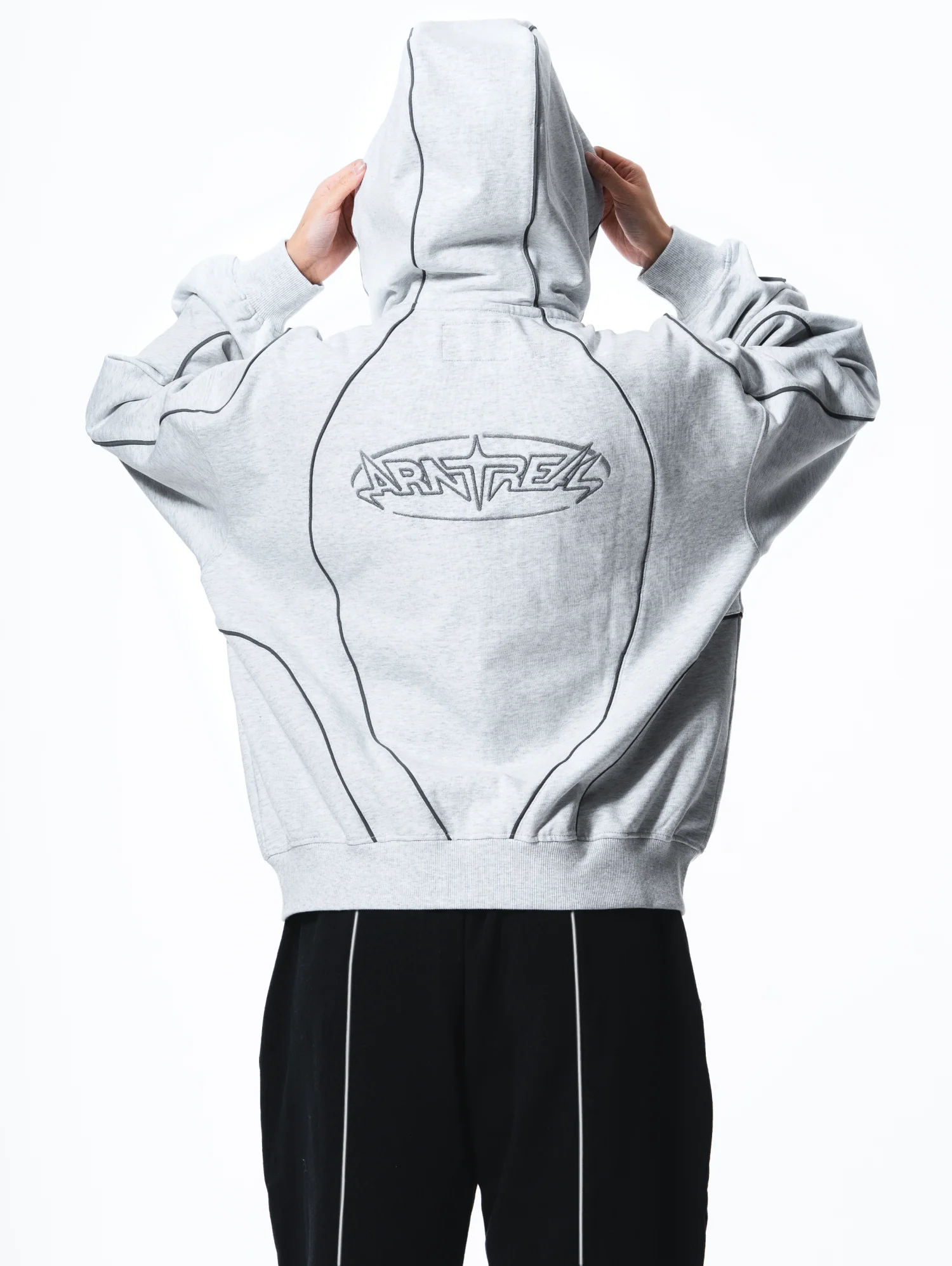Reflective Phantom Hoodie Grey - Image 7
