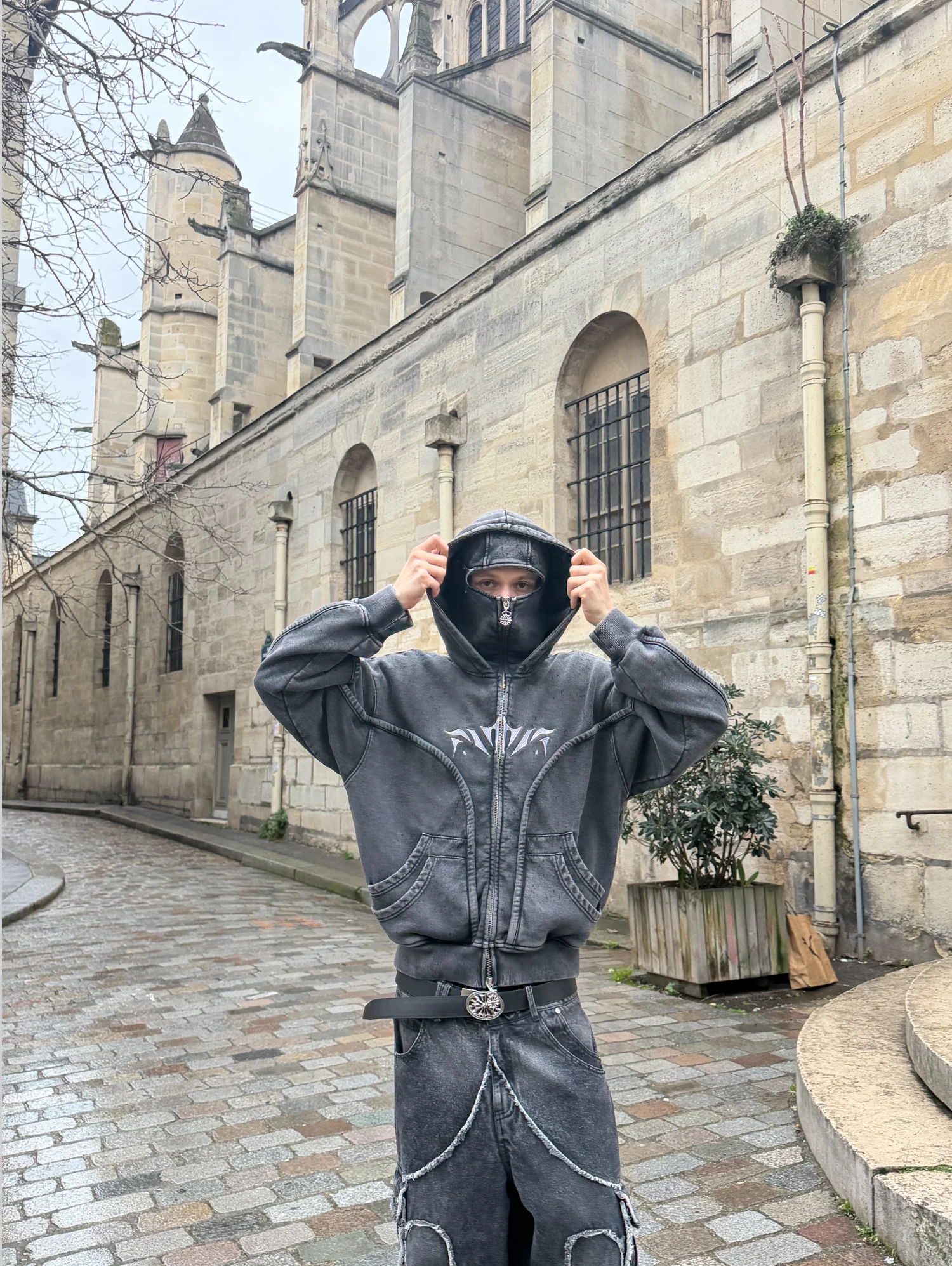 Wash Black Phantom Hoodie - Image 14