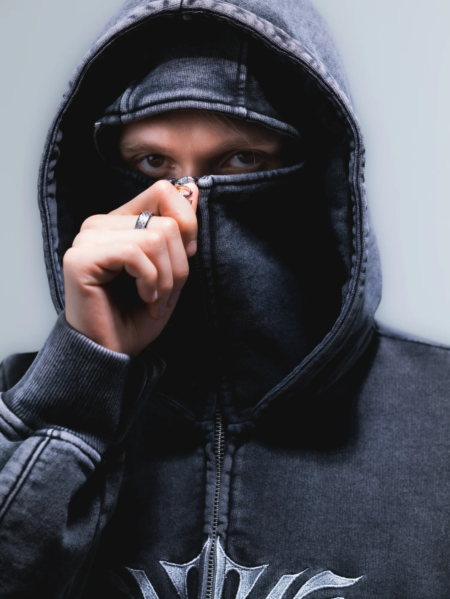 Wash Black Phantom Hoodie - Image 4