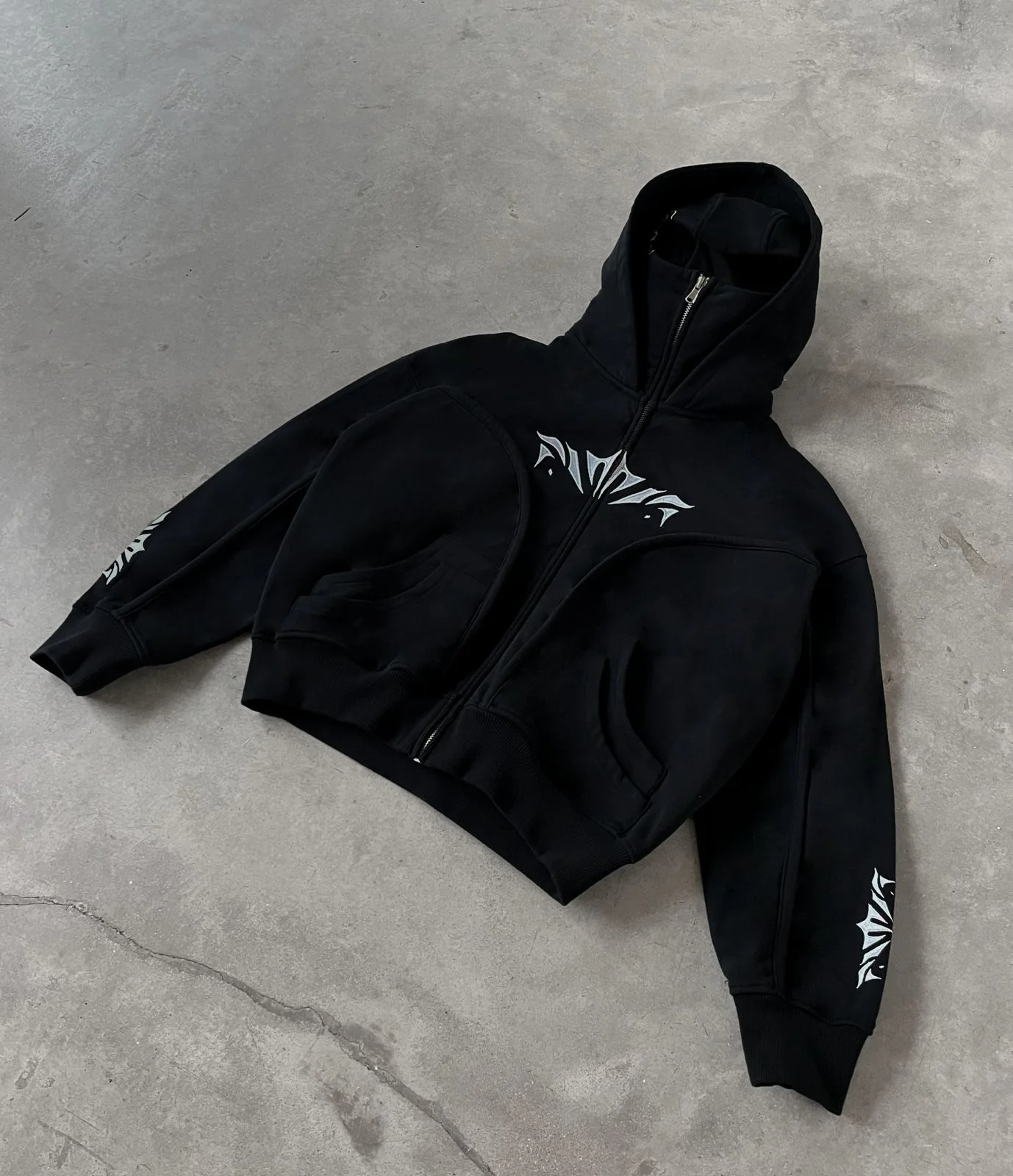Phantom Hoodie Full Black - Image 2