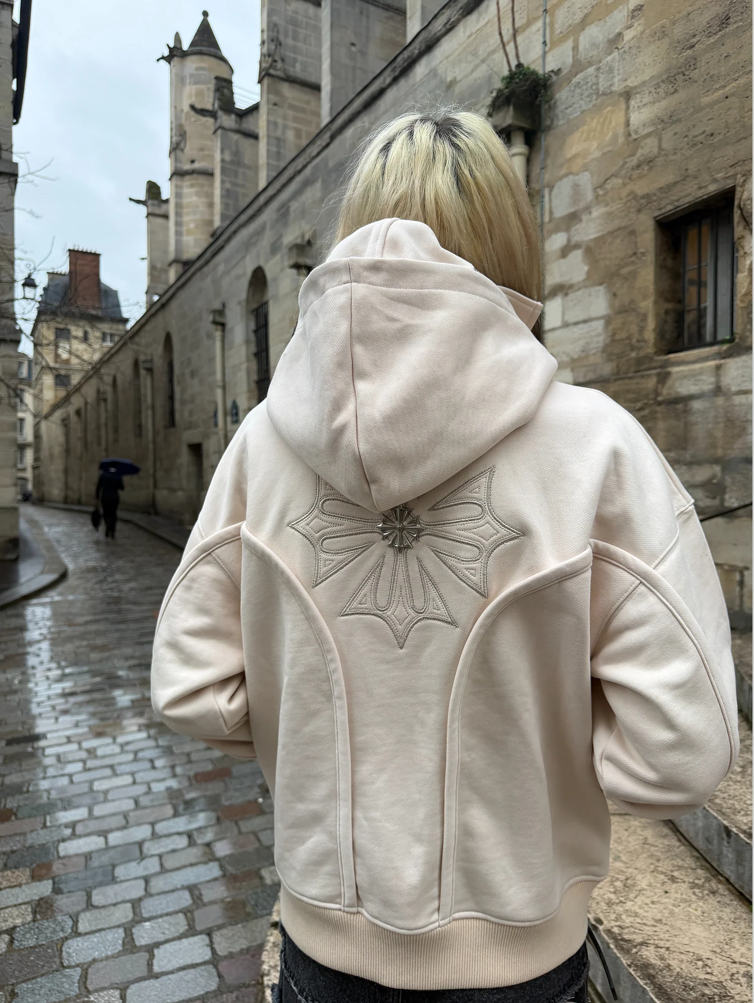 Beige Phantom Hoodie - Image 4