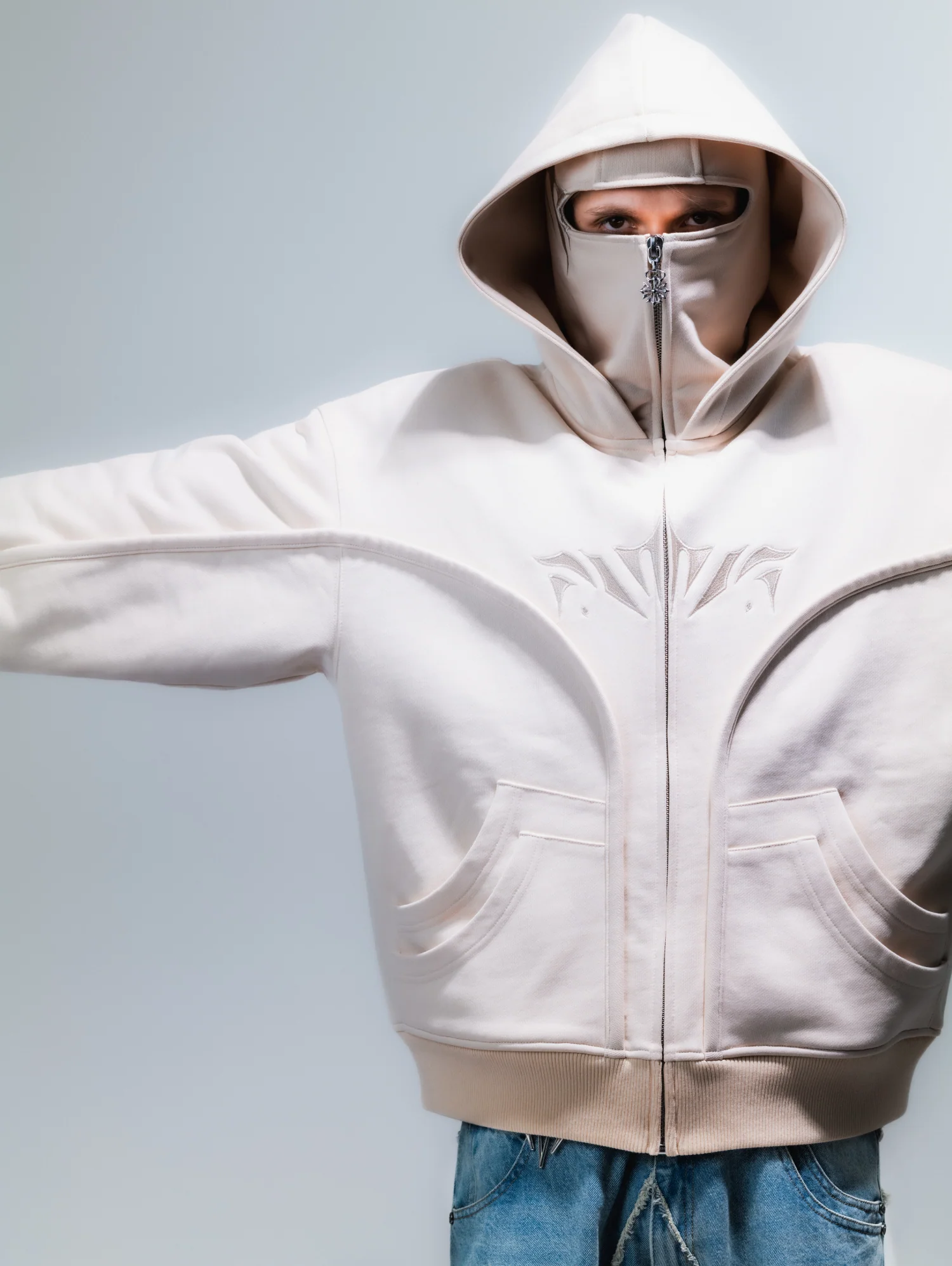 Beige Phantom Hoodie - Image 8