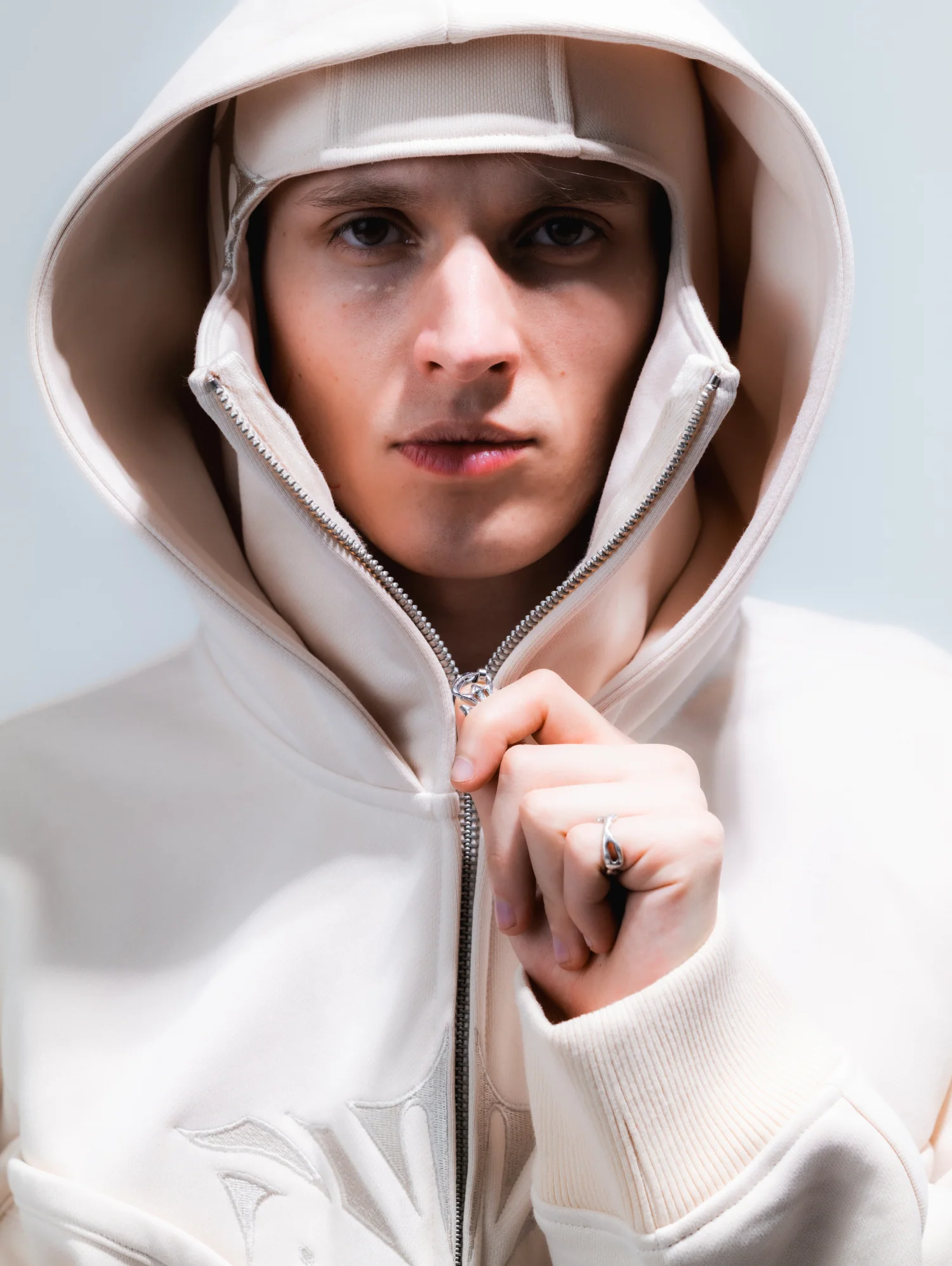 Beige Phantom Hoodie - Image 9
