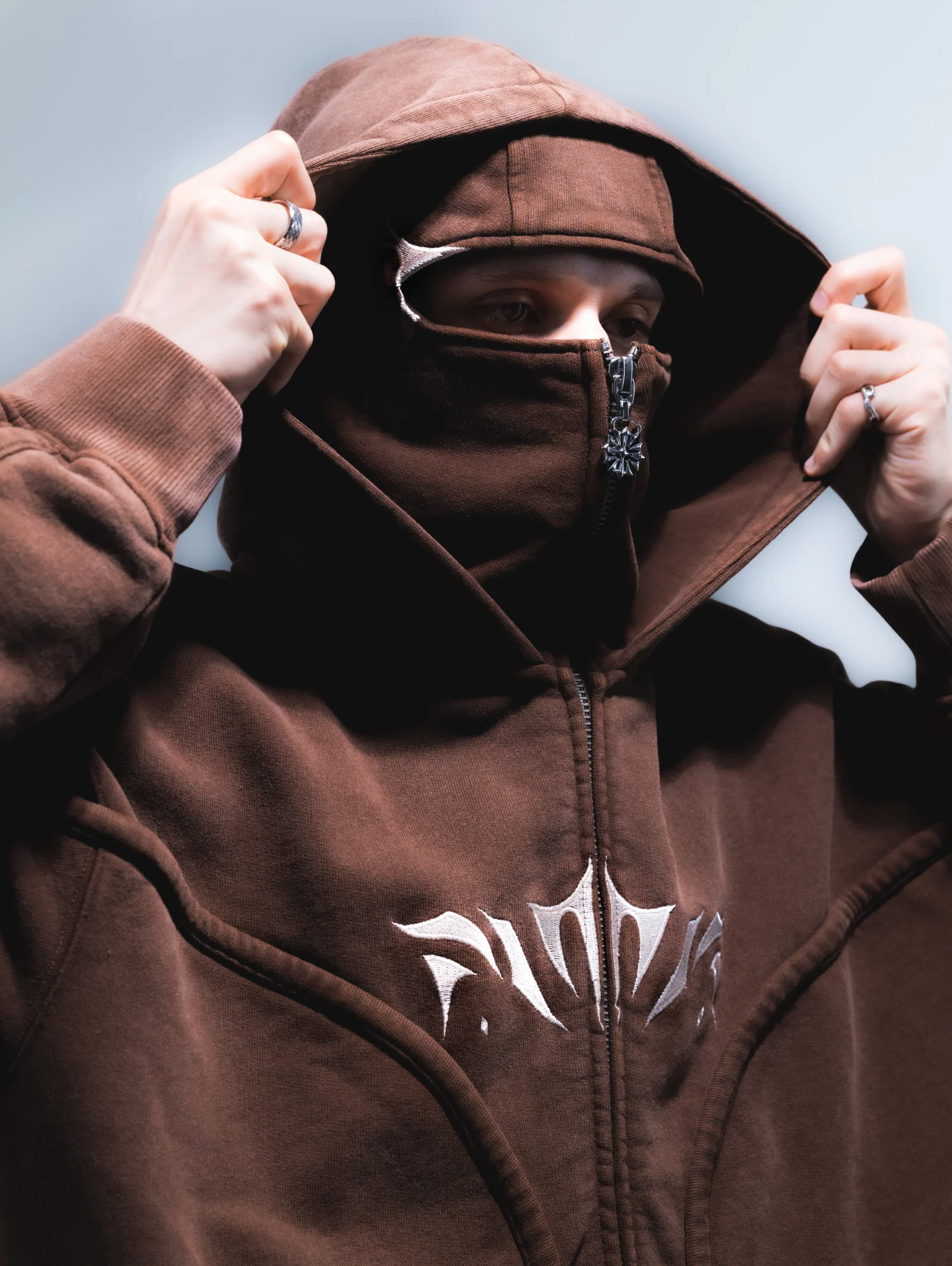 Wash Brown Phantom Hoodie - Image 11