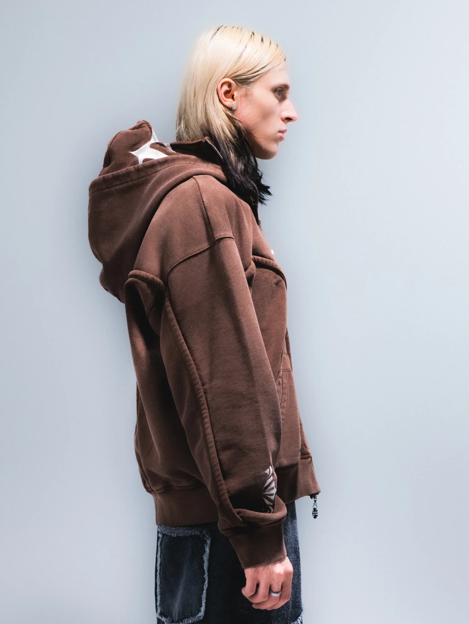 Wash Brown Phantom Hoodie - Image 4