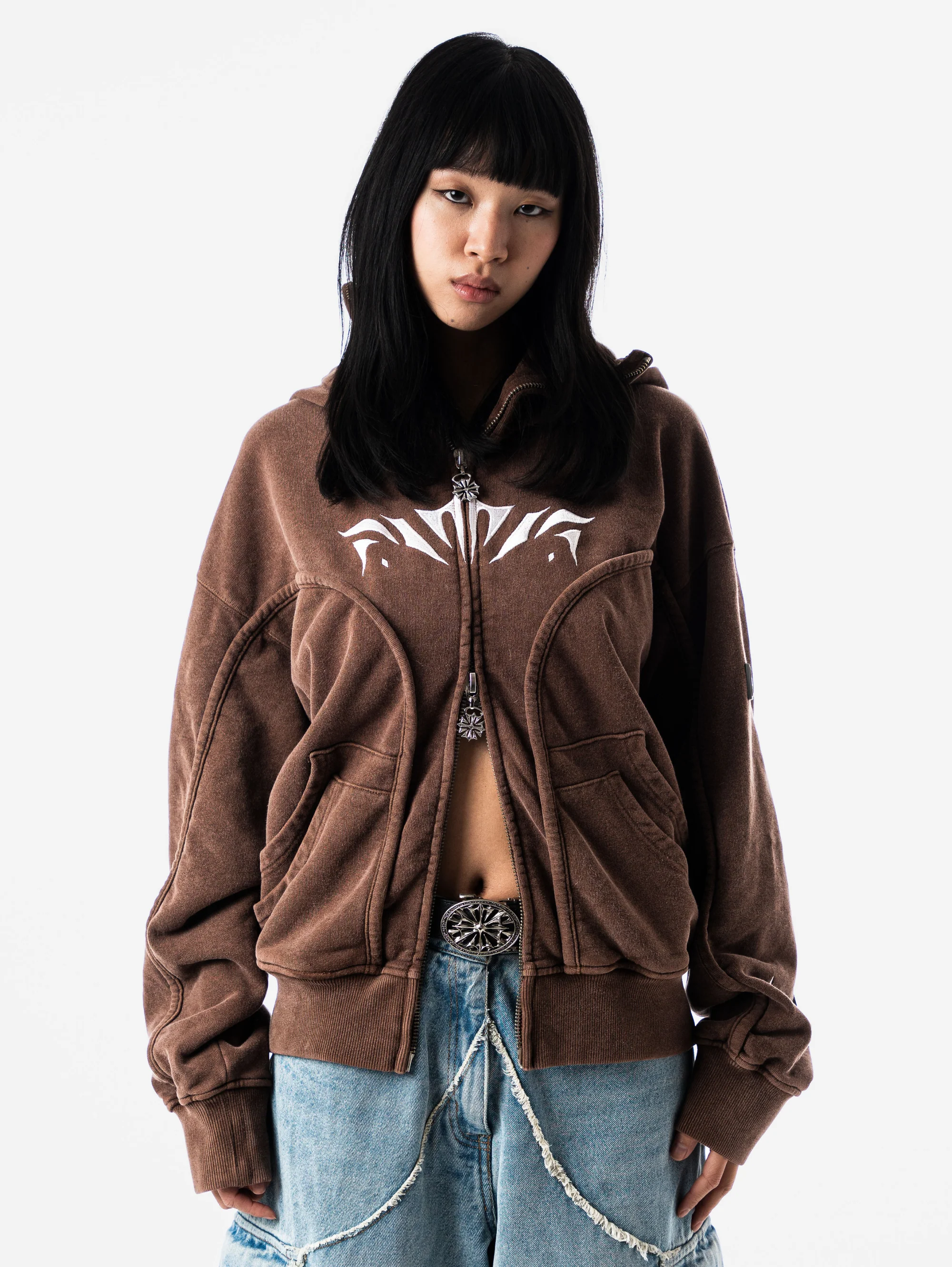 Wash Brown Phantom Hoodie - Image 8