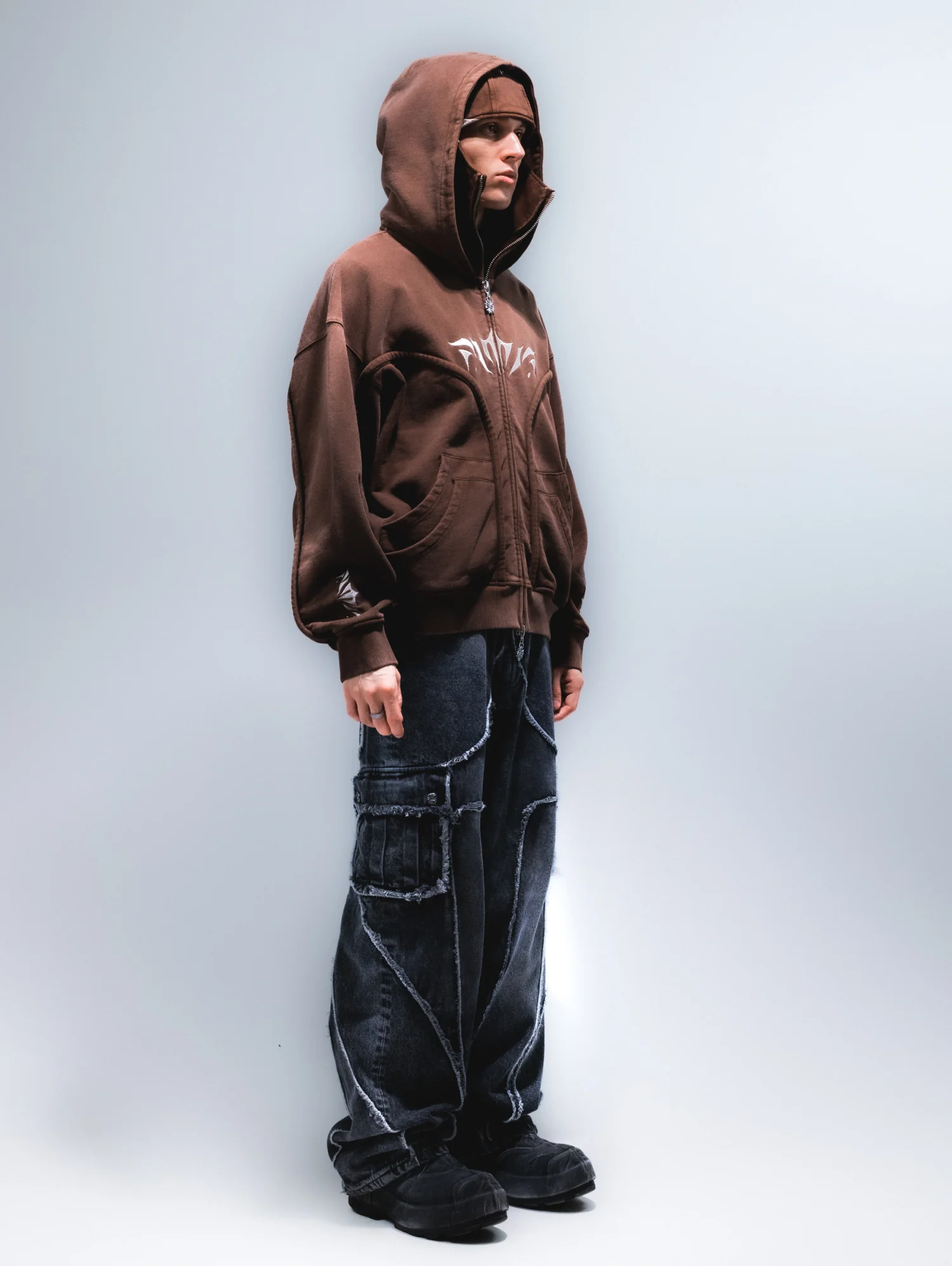 Wash Brown Phantom Hoodie - Image 9