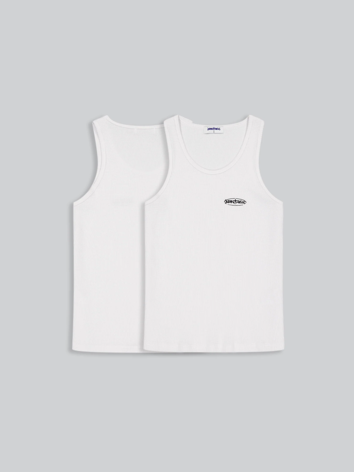 Waffle Tank Top White - Image 5